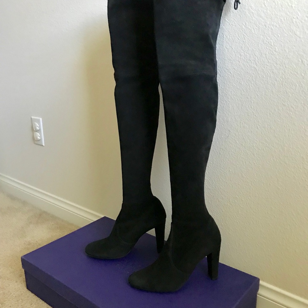 Stuart Weitzman Highland OTK boots. Black size 7 - Picture 6 of 9